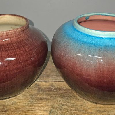 Sale Photo Thumbnail #266: Early Pisgah Forest Vase Lot of 2