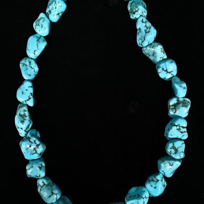 Sale Photo Thumbnail #42: Vintage Navajo Chunky Turquoise Necklace