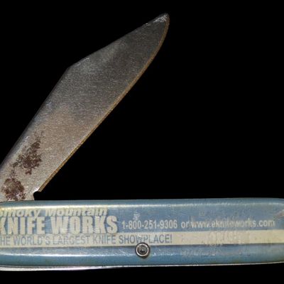Sale Photo Thumbnail #397: Vintage Smoky Mountain Knife Works Pocket Knife, Single Blade, Made in USA, Never Carried or Sharpened