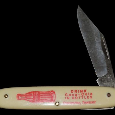 Sale Photo Thumbnail #412: Vintage Coca-Cola Advertising Pocket Knife, Chattanooga, Tennessee, Single Blade, Never Used or Sharpened