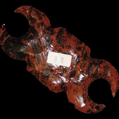 Sale Photo Thumbnail #630: 5 5/8" Pre-Columbian-Style Obsidian Eccentric Scorpion Effigy