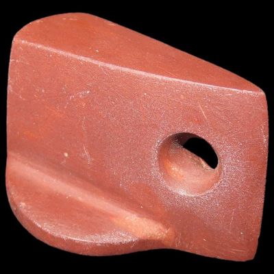Sale Photo Thumbnail #120: 1 1/2" Miniature Historic Catlinite Disc Pipe, Missouri
