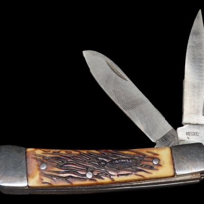 Sale Photo Thumbnail #447: Vintage Dual-Blade Pocket Knife, Never Used or Sharpened