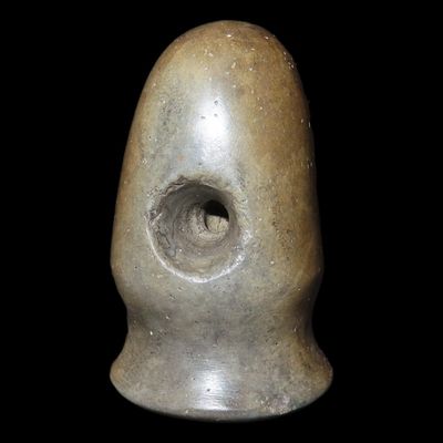 2 1/2" Vase Pipe, Motley COA, Pipestone, Hamilton Co., Ohio, Well Polished