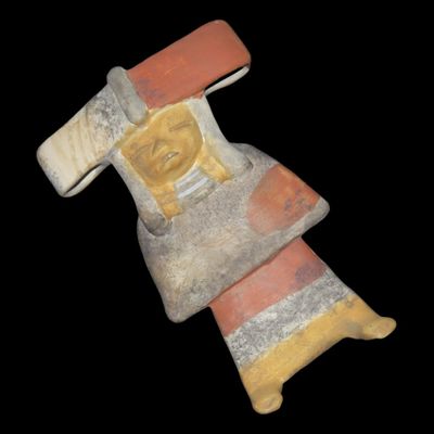 Sale Photo Thumbnail #635: Pre-Columbian-Style Aztec Human Effigy Pottery Figure