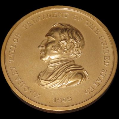 Sale Photo Thumbnail #455: 3" Vintage Zachary Taylor Indian Peace Medal