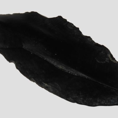 Sale Photo Thumbnail #306: 2 3/4" Obsidian Bi-Point Leaf Blade, Klamath Falls, Oregon