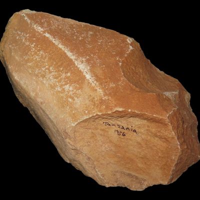 Sale Photo Thumbnail #304: 8" Acheulean Early Man Blade / Paleolithic Hand Axe, Tanzania, Found in 1956, Reported 150,000-250,000 Years Old