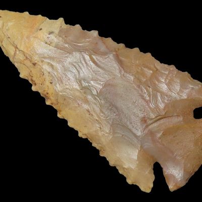 3 3/16" Serrated Stilwell / Lost Lake, Rogers COA, Jessamine Co., Kentucky, Ex. Lloyd Yates & Bill Richardson Collections