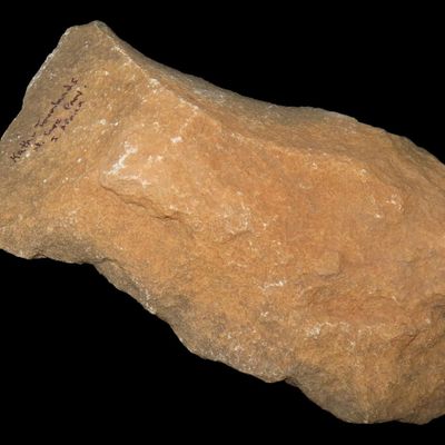 Sale Photo Thumbnail #316: 7" Acheulean Early Man Blade / Paleolithic Hand Axe, Kathu Townlands, Northern Cape Province, South Africa, Reported 150,000-250,000 Years Old