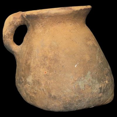 5 1/4" Hohokam / Anasazi Moccasin Effigy Pottery Pitcher, New Mexico