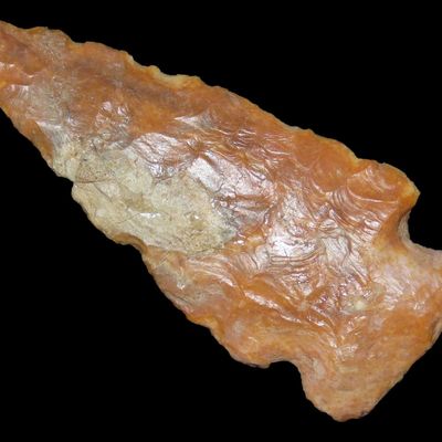 2 5/8" Colorful Kirk Corner Notch, St. Charles Co., Missouri, Found by Ronald Knowles