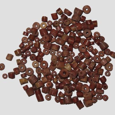 Sale Photo Thumbnail #583: Huge Lot of Chippewa Pipestone Beads