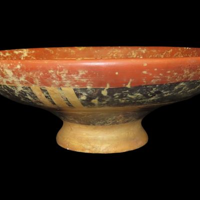 Sale Photo Thumbnail #131: 13 1/2" Pre-Columbian-Style Nariño Capulí Pedestal Bowl, Ecuador