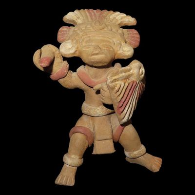 4 1/4" Pre-Columbian-Style Aztec Human Effigy Figure, Mexico