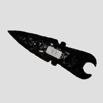 Sale Photo Thumbnail #620: 6 3/8" Pre-Columbian-Style Obsidian Eccentric Knife