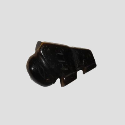 Sale Photo Thumbnail #381: Zuni Buffalo Animal Fetish Bead / Pendant, Stone, New Mexico
