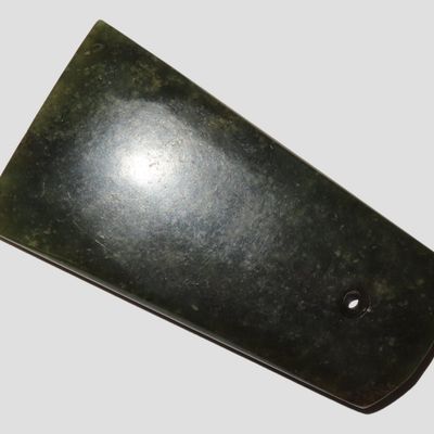 3 1/2" Mayan Pendant, Motley COA, Jade, Guatemala