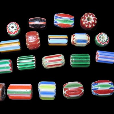 Sale Photo Thumbnail #200: Colorful Lot of Hudson Bay Trade Beads