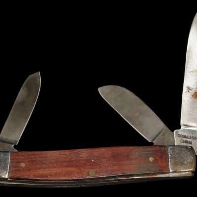 Sale Photo Thumbnail #482: Vintage Three-Blade Pocket Knife
