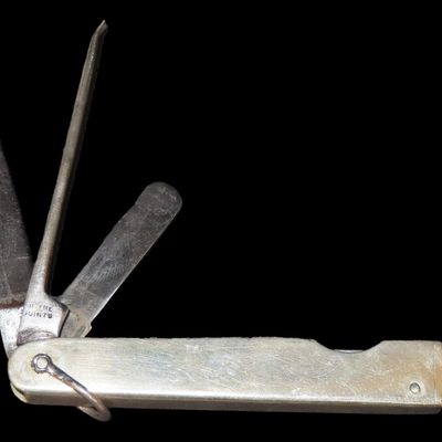 Sale Photo Thumbnail #492: Vintage 1930s Dawes & Ball Pipe Cleaning Pocket Knife, Sheffield, England, with Pipe Scraper, Pick & Blade