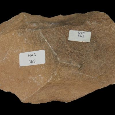 Sale Photo Thumbnail #351: 6" Acheulean Early Man Blade / Paleolithic Hand Axe, Reported 150,000-250,000 Years Old, Attributed to Homo erectus