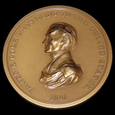 Sale Photo Thumbnail #415: 3" Vintage James Monroe Indian Peace Medal