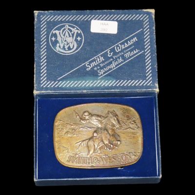 Sale Photo Thumbnail #390: Vintage Smith & Wesson Belt Buckle in Original Box