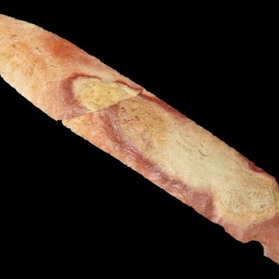 Sale Photo Thumbnail #269: 7 1/16" Colorful Hemphill / Graham Cave, Rogers & Partain COAs, Saline Co., Missouri, Found by Jerry Steffens, Small Chip Glued on One Edge, Ex. Ray Arnett