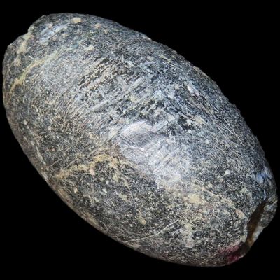 Sale Photo Thumbnail #124: 2 3/4" Steatite Tube Bead, North Carolina, Very Large Example, Nicely Polished