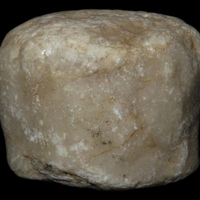 Sale Photo Thumbnail #329: 1 7/8" Quartz Discoidal / Hammerstone, St. Charles Co., Missouri, Found by Ronald Knowles