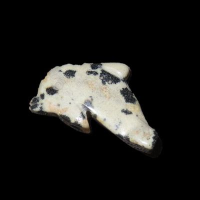 Sale Photo Thumbnail #401: Zuni Dolphin Animal Fetish Bead / Pendant, New Mexico