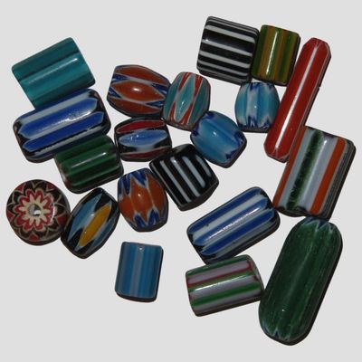 Sale Photo Thumbnail #603: Lot of Colorful Trade Beads