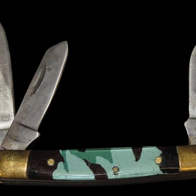 Sale Photo Thumbnail #467: Vintage Three-Blade Pocket Knife, Pakistan