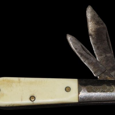Sale Photo Thumbnail #502: Vintage Barlow Advertising Pocket Knife, Adair, Iowa, Ranger, Made in USA