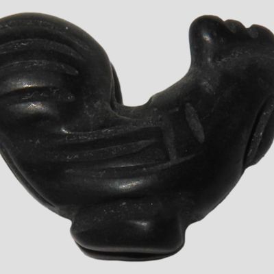 Sale Photo Thumbnail #311: Zuni Stone Rabbit Animal Fetish Bead / Pendant, New Mexico