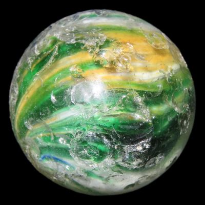 Sale Photo Thumbnail #514: 1 1/4" Large German Handmade Onion Skin Shooter Marble