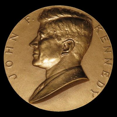 Sale Photo Thumbnail #405: 3" Vintage John F. Kennedy Indian Peace Medal
