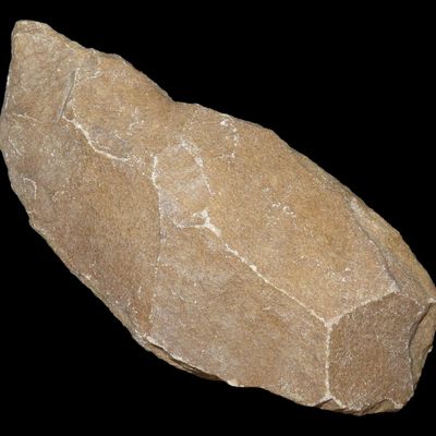 Sale Photo Thumbnail #322: 6 1/2" Acheulean Early Man Blade / Paleolithic Hand Axe, Reported 150,000-250,000 Years Old, Attributed to Homo erectus