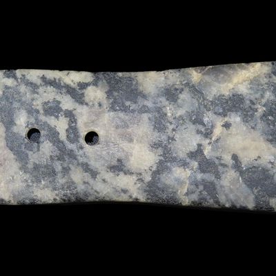 Sale Photo Thumbnail #289: 4 1/16" Hopewell Hardstone Pendant / Gorget, Motley COA, Licking Co., Ohio