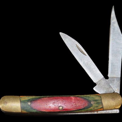 Sale Photo Thumbnail #422: Vintage Two-Blade Pocket Knife, Never Used or Sharpened