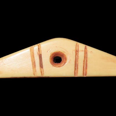 Sale Photo Thumbnail #259: Engraved Tooth Effigy Pendant, Arizona, Anasazi / Mimbres / Hohokam