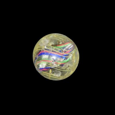 Sale Photo Thumbnail #560: 1 1/8" Huge Antique German Swirl Handmade Marble, Nice Large Example