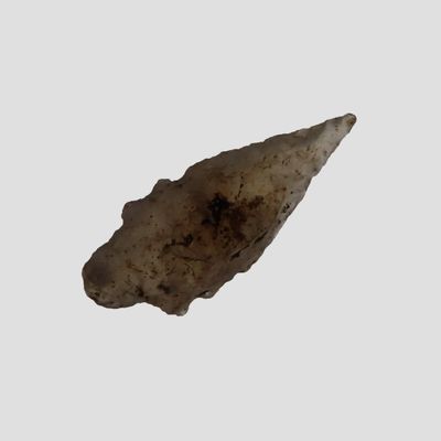 Sale Photo Thumbnail #581: Translucent Agate Serrated Multi-Notch Bird Point, New Mexico