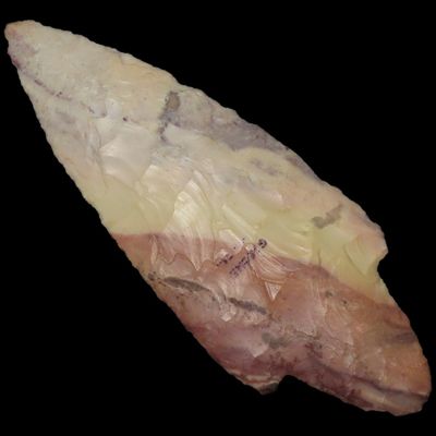 4 7/8" Colorful Dickson, Greene Co., Illinois, Ex. Floyd Ritter Collection
