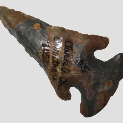 3 3/16" Colorful Thebes Archaic Bevel, Clark Co., Ohio, Ex. C. Mathers Collection #I-052