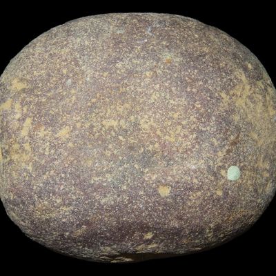 Sale Photo Thumbnail #318: Pitted Squared-Off Nutting Stone / Hammerstone, St. Charles Co., Missouri, Found by Ronald Knowles