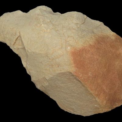 Sale Photo Thumbnail #331: 4 7/8" Acheulean Early Man Blade / Paleolithic Hand Axe, Reported 150,000-250,000 Years Old, Attributed to Homo erectus