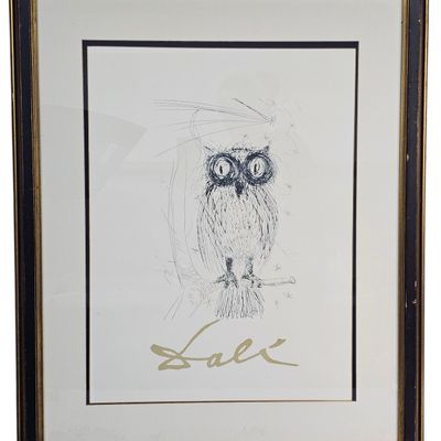 Sale Photo Thumbnail #36: Salvador Dali Owl Lithograph Poster