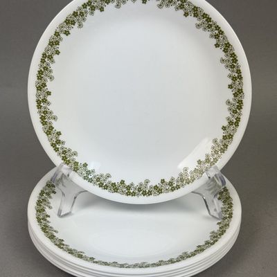 Sale Photo Thumbnail #275: Corelle Spring Blossom Green Dinner Plates